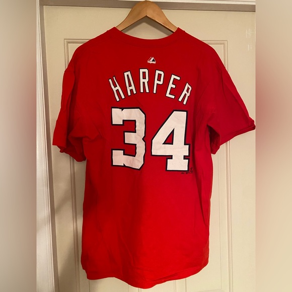 Bryce Harper Nationals Tee Shirt Jersey size L - Picture 2 of 3